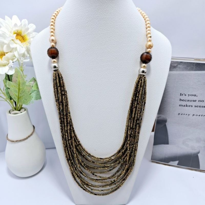 Kalung Ek Layer Wanita Hijab fashion