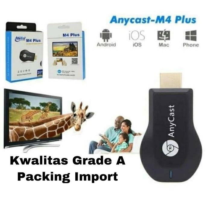 Anycast M4 Plus Dongle Hdmi Usb Wireless Hdmi Dongle Wifi Reciever - Asli