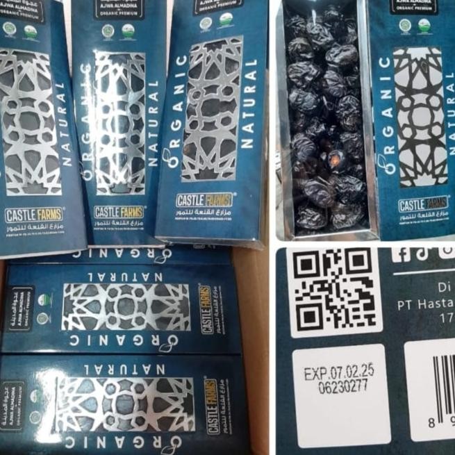 

BisaInstan- kurma ajwa premium jumbo organic castle farm 500gr