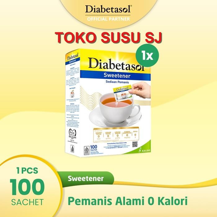

BisaInstan- Diabetasol Zero Calorie Sweetener 100x1gr (sachet)