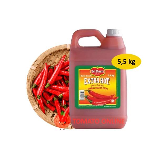 

BisaInstan- Saos Sambal Del Monte Extra Hot Jerigen Galon 5.5 5,5 kg / 5.5kg 5,5kg