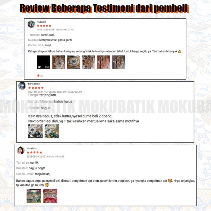 DISKON Taplak Meja Kain Batik Dekorasi Ruang Tamu Alas Meja Guru Raden Ayu Hitam Katun taplak meja