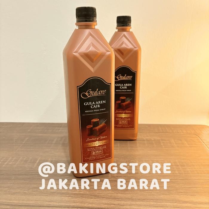 

BisaInstan- Gula Aren Cair PREMIUM Gulare 1,3 Kg Palm Sugar Syrup Sirup 1.3 HALAL