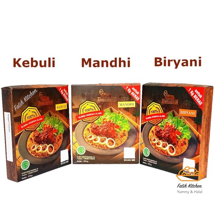 

Kirim,HariYgSama- Bang Moch Bumbu Nasi Kebuli, Briyani, Mandhi (Tanpa Beras) Halal MUI