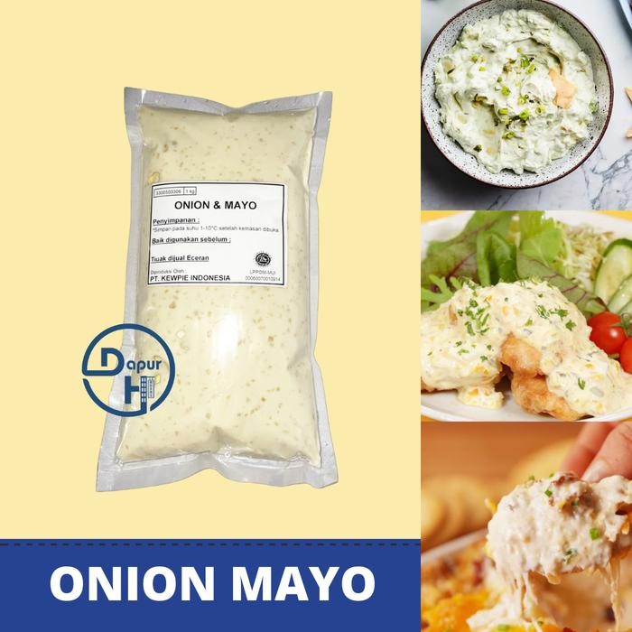 

BisaInstan- KEWPIE ONION MAYO 1 Kg MAYONNAISE TARTAR SAUCE BASE MAYONAISE