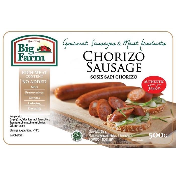 

Kirim,HariYgSama- Big Farm Chorizo Sausage - Sosis Sapi Chorizo