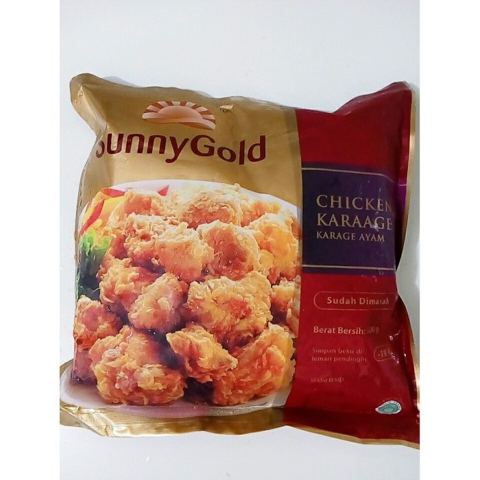 

Kirim,HariYgSama- SUNNYGOLD CHICKEN KARAGE 500GR 100% rasa original daging ayam olahan