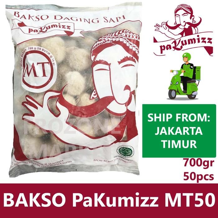 

Kirim,HariYgSama- PaKumizz Bakso Daging Sapi MT isi 50 pcs @14g (700g) Baso Pak Kumis