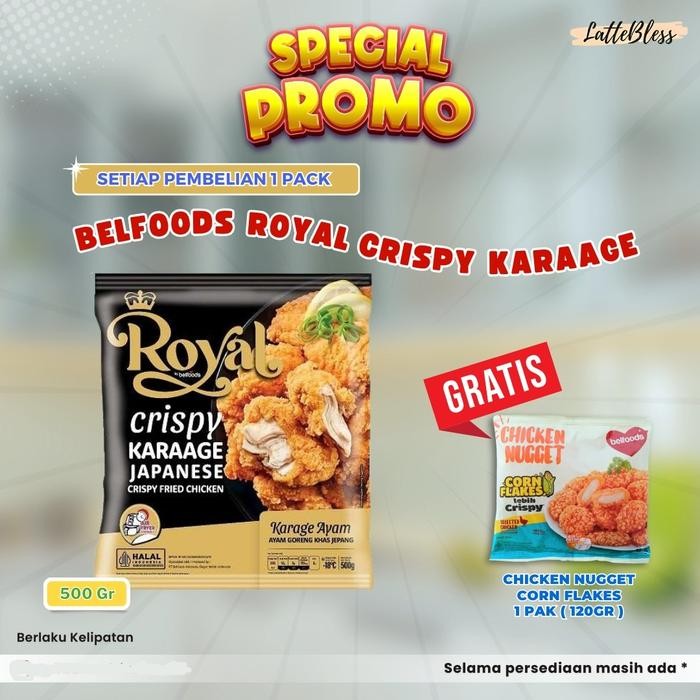 

Kirim,HariYgSama- CRISPY KARAGE BELFOODS ROYAL 500GR KARAAGE AYAM KRISPI HALAL