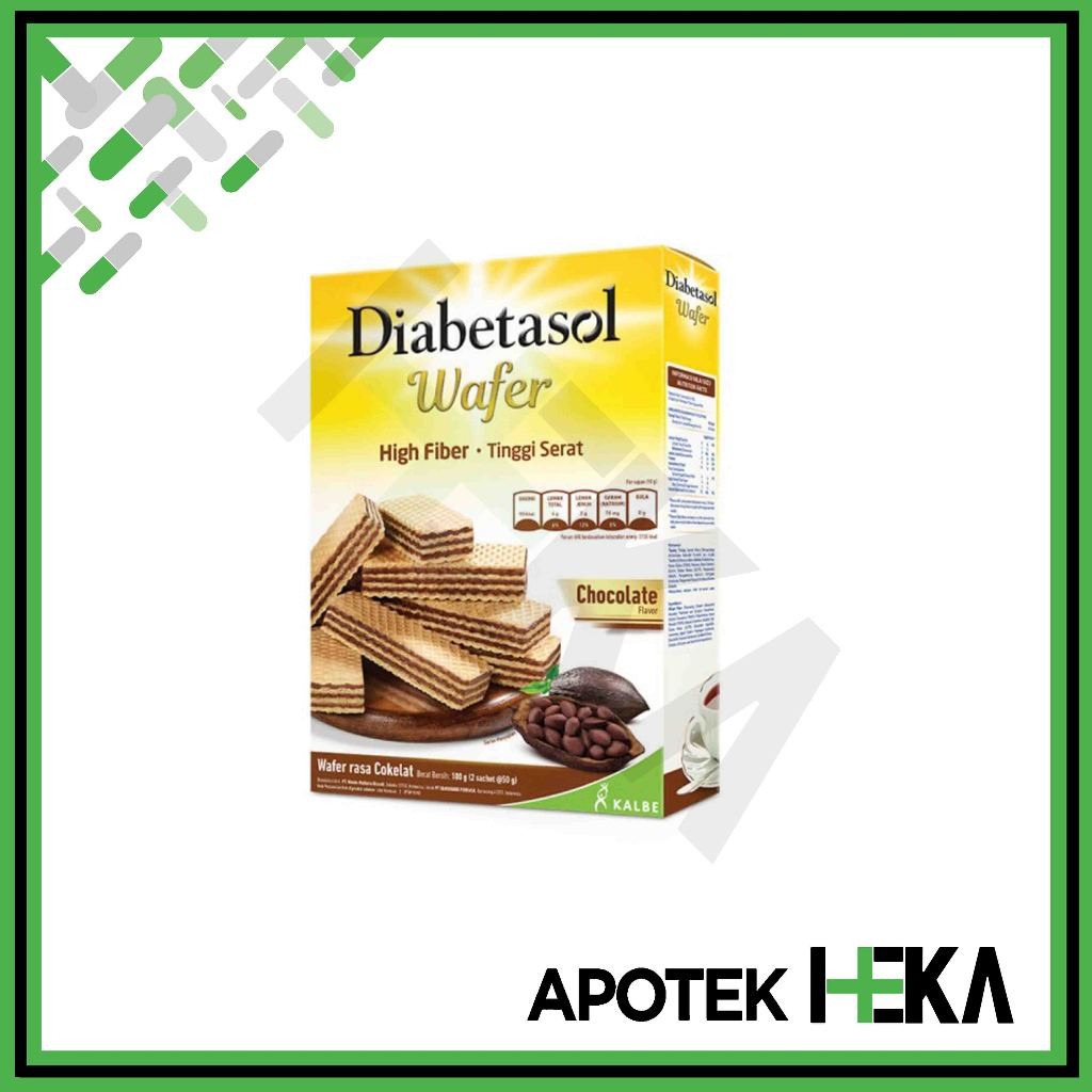 

Diabetasol Wafer 100 g - Wafer Tinggi Serat [JAKSEL]