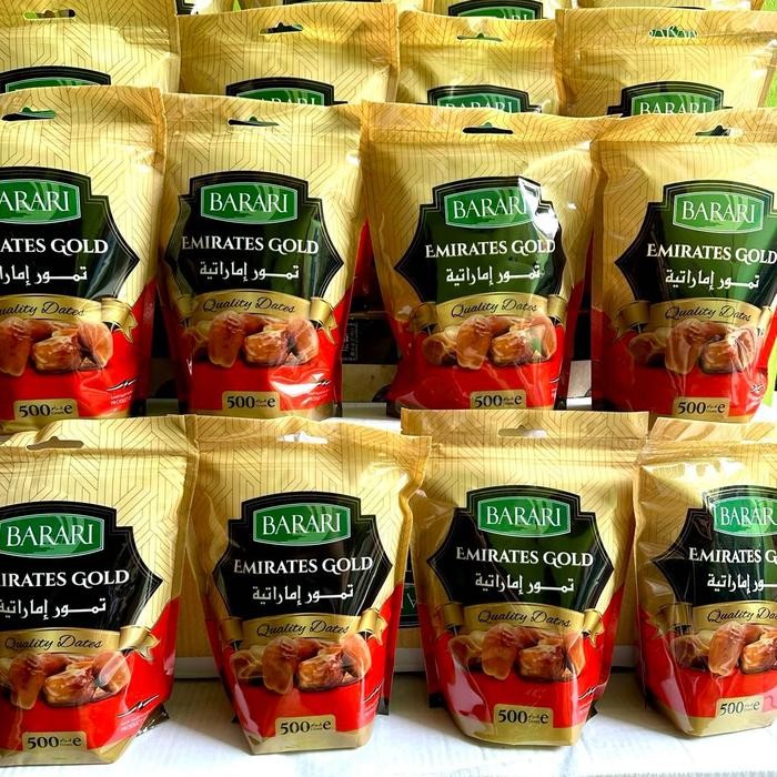 

Kirim,HariYgSama- Kurma Barari Emirates Gold Pouch 500 Gram / Kurma Emirat Premium Dates High Quality