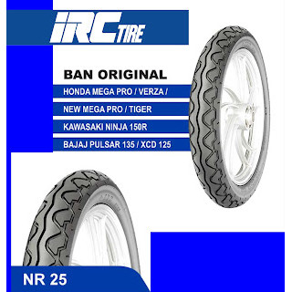 BAN MOTOR IRC NR 25 TUBE TYPE (TYPE PAKAI BAN DALAM)  100 / 90 - 17