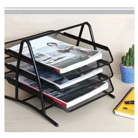 

RAK DOKUMEN KERTAS BESI LOGAM 3 SUSUN / ELEVATED TRAY 3 TINGKAT