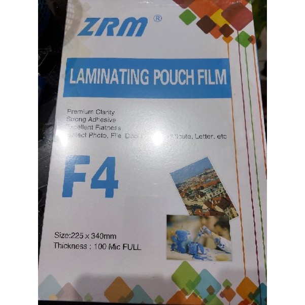 

Plastik Laminating Folio 100 Micron & Zrm