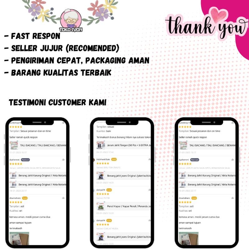 

ting Kain Size 9" warna Gold merk ENWELL (GOOD QUALITY)