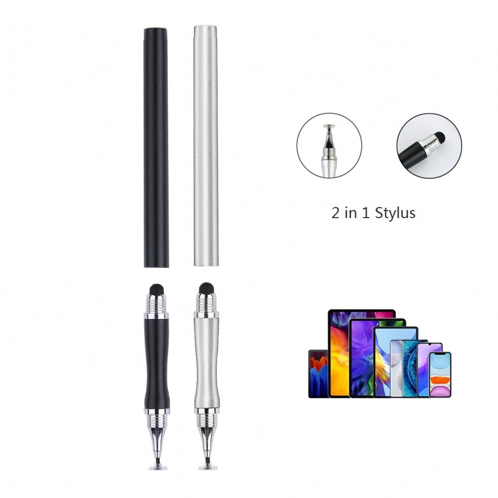 

2 In 1 Stylus Pen Universal Drawing Tablet Capacitive Screen Touch Pencil For Mobile Android Ios