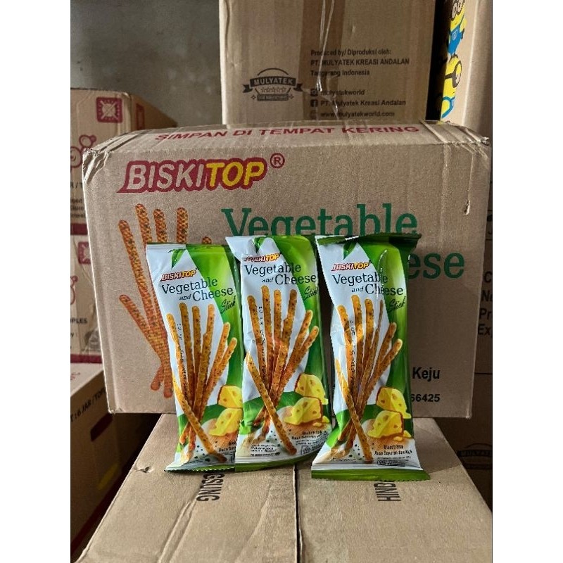

Biskitop Vegetable Veggie Cheese and Kue Keju stick keju 50 gram