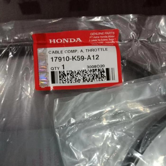 KABEL GAS A+B VARIO 125 LED/VARIO 150 ASLI/ORI TERLARIS