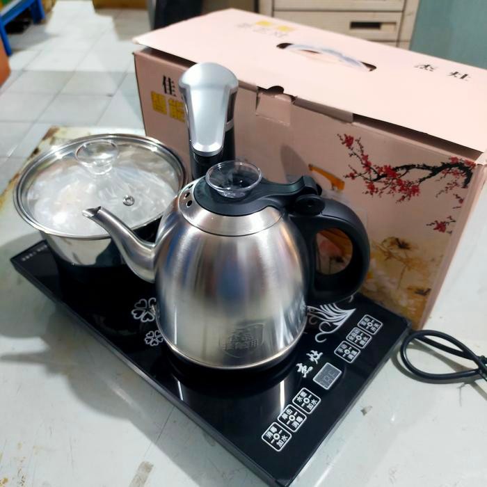 TOP CHINES TEA SET ELEKTRIK SET KOMPOR TEKO LISTRIK PEMANAS AIR OTOMATIS -