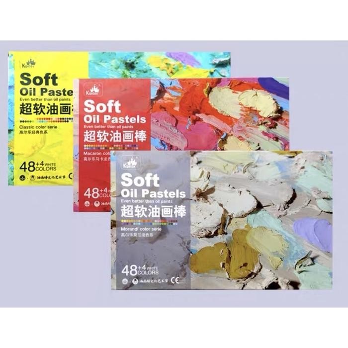 

ready stok kuelox super soft oil pastel 48+4clr original