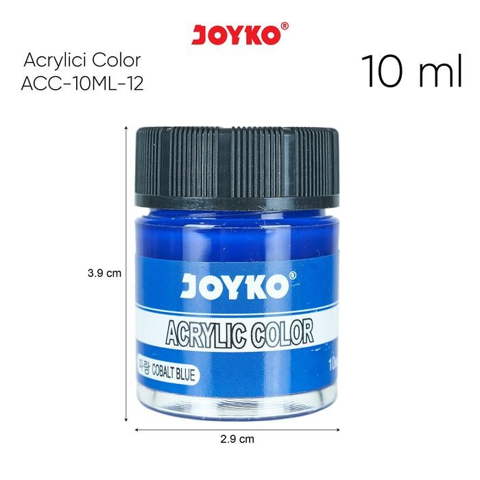 

ready stok joyko titi acrylic colour set 12 colours / cat akrilik 12 warna joyko acc-10ml-12