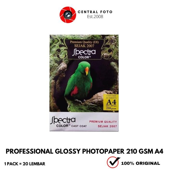 

PAPER PHOTO / PAPER FOTO / KERTAS FOTO SPECTRA GLOSSY A4 210GRAM