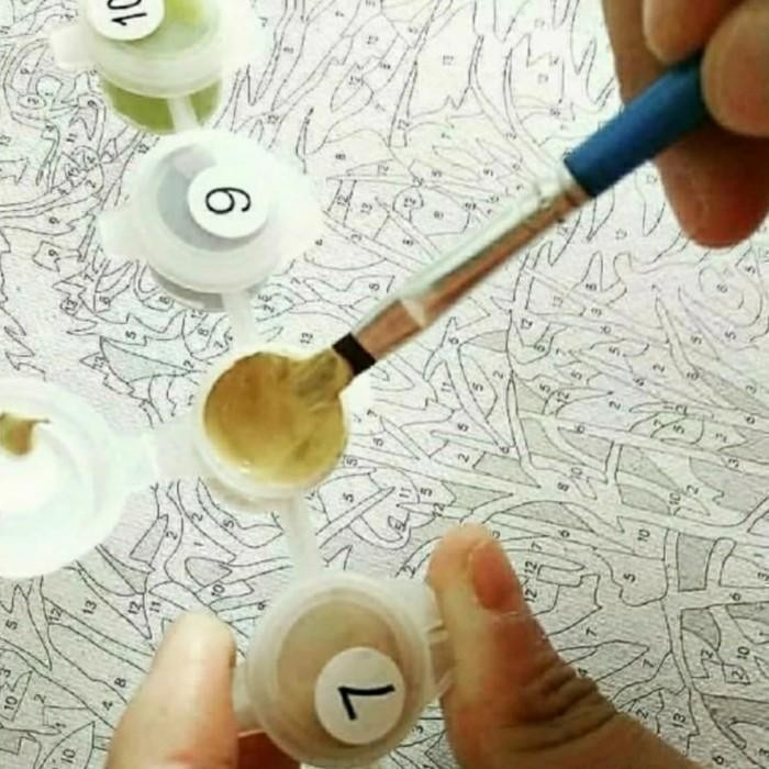 

ready stok diy painting by number 30x20cm kerajinan tangan - japan original