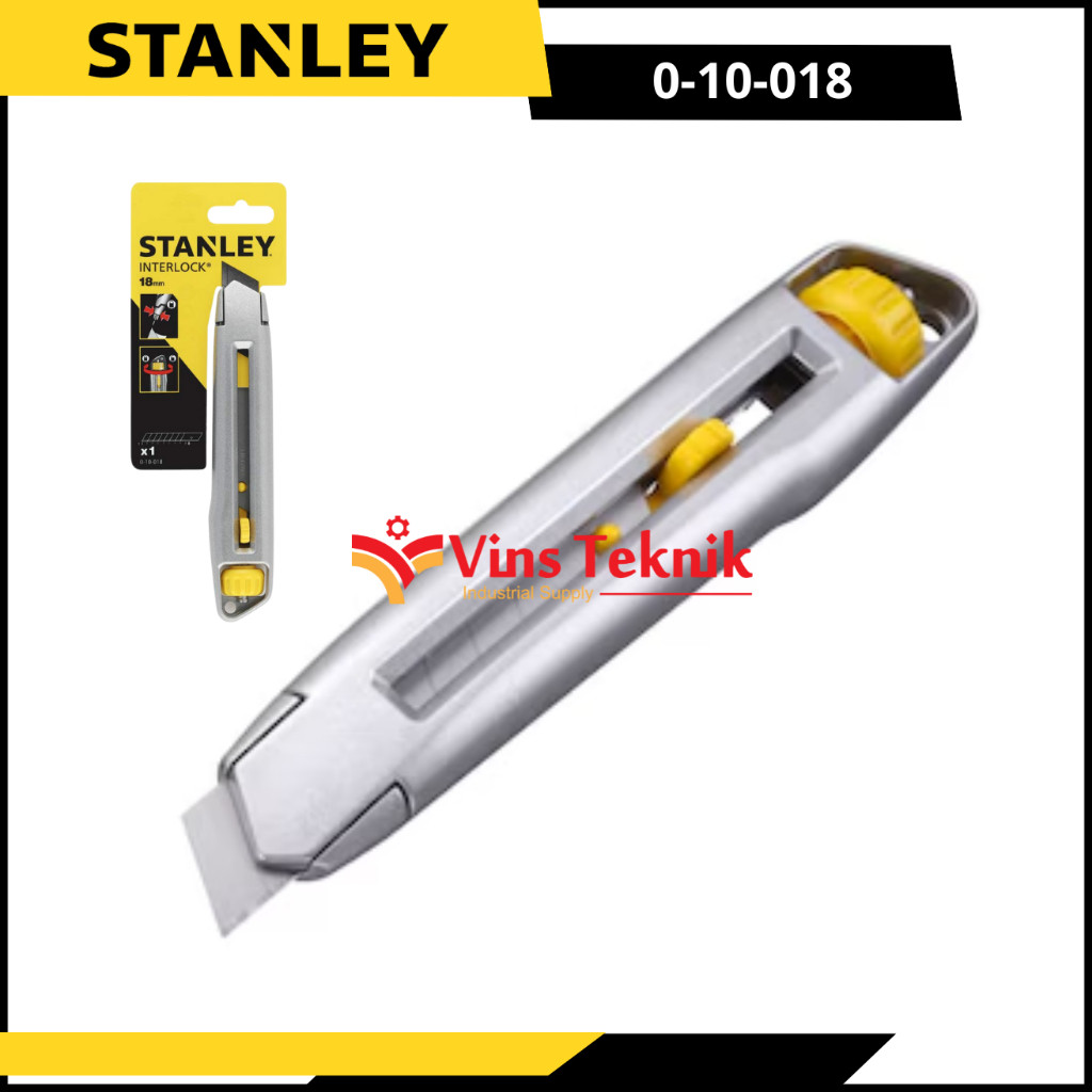 

Cutter Interlock Knife Snape Off 18mm STANLEY 0-10-018
