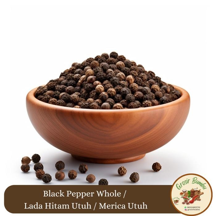 

READY Black Pepper Whole 1kg / Lada Hitam Utuh / Merica Utuh
