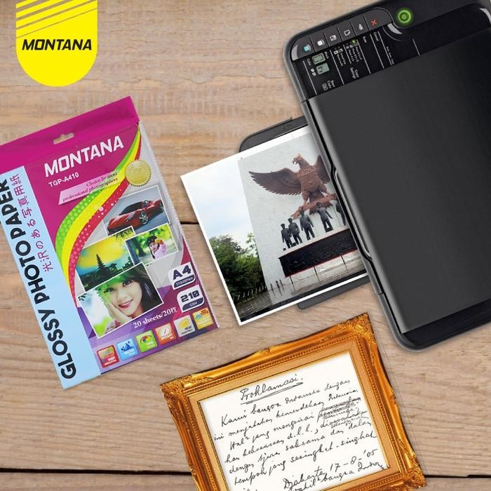 

GLOSSY PHOTO PAPER / KERTAS FOTO MONTANA TGP-A410 A4 210 GR GSM
