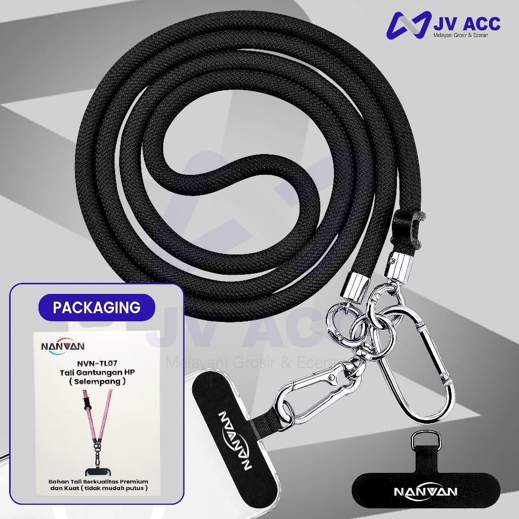 

NVN-TL07 TALI GANTUNGAN LANYARD HP / ID CARD MODEL SELEMPANG BAHAN KUAT DAN BERKUALITAS