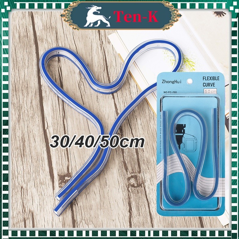 

50cm Penggaris Jahit Pola Lengkung Flexible Curve Ruler