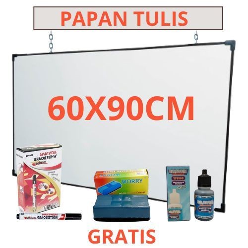 

Papan Tulis Ukuran 60x90 Free Spidol Dan Penghapus