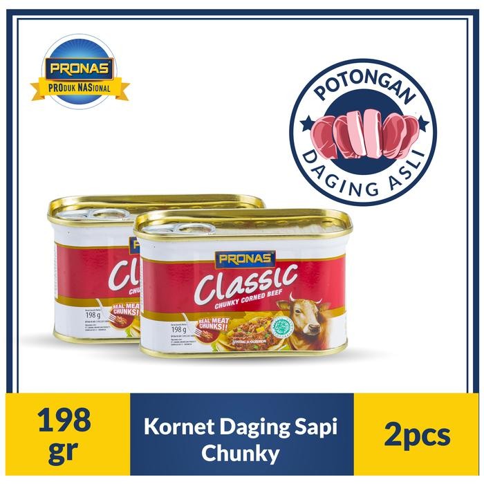 

NewZbgt- PRONAS Kornet Sapi dengan Daging Suwir 198 g (CHUNKY) Bundling 2 pcs