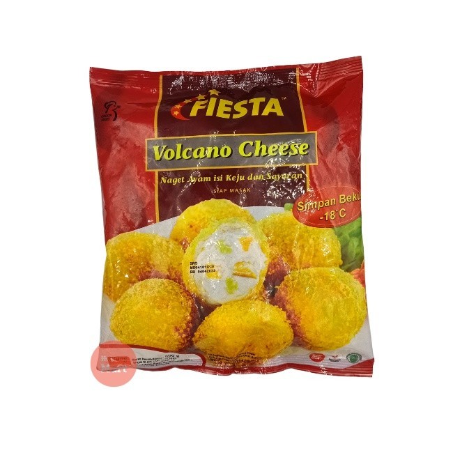 NewZbgt- Fiesta Volcano Cheese 500gr / Nugget Ayam Isi Keju Sayuran