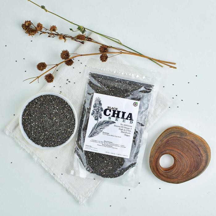 

NewZbgt- Organic Black Chia Seeds 150 Gr
