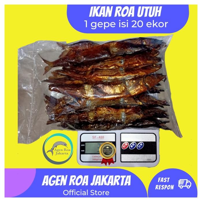 

NewZbgt- Ikan roa / Ikan roa utuh 1 gepe isi 20 ekor / Roa asap / Roa