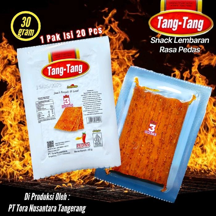 

NewZbgt- Camilan Tang Tang Pedas 1 Pak Isi 20 Pcs Halal