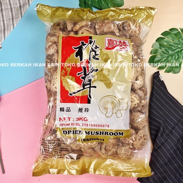 

NewZbgt- Jamur Shitake 3kg Import Grade A / Hioko Shiitake Shintake Hioco