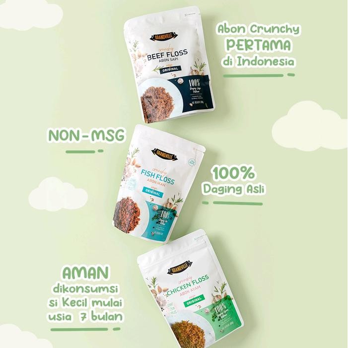 

NewZbgt- Abon Grandville 100gr / Abon Anak / Abon MPASI - Non MSG Food