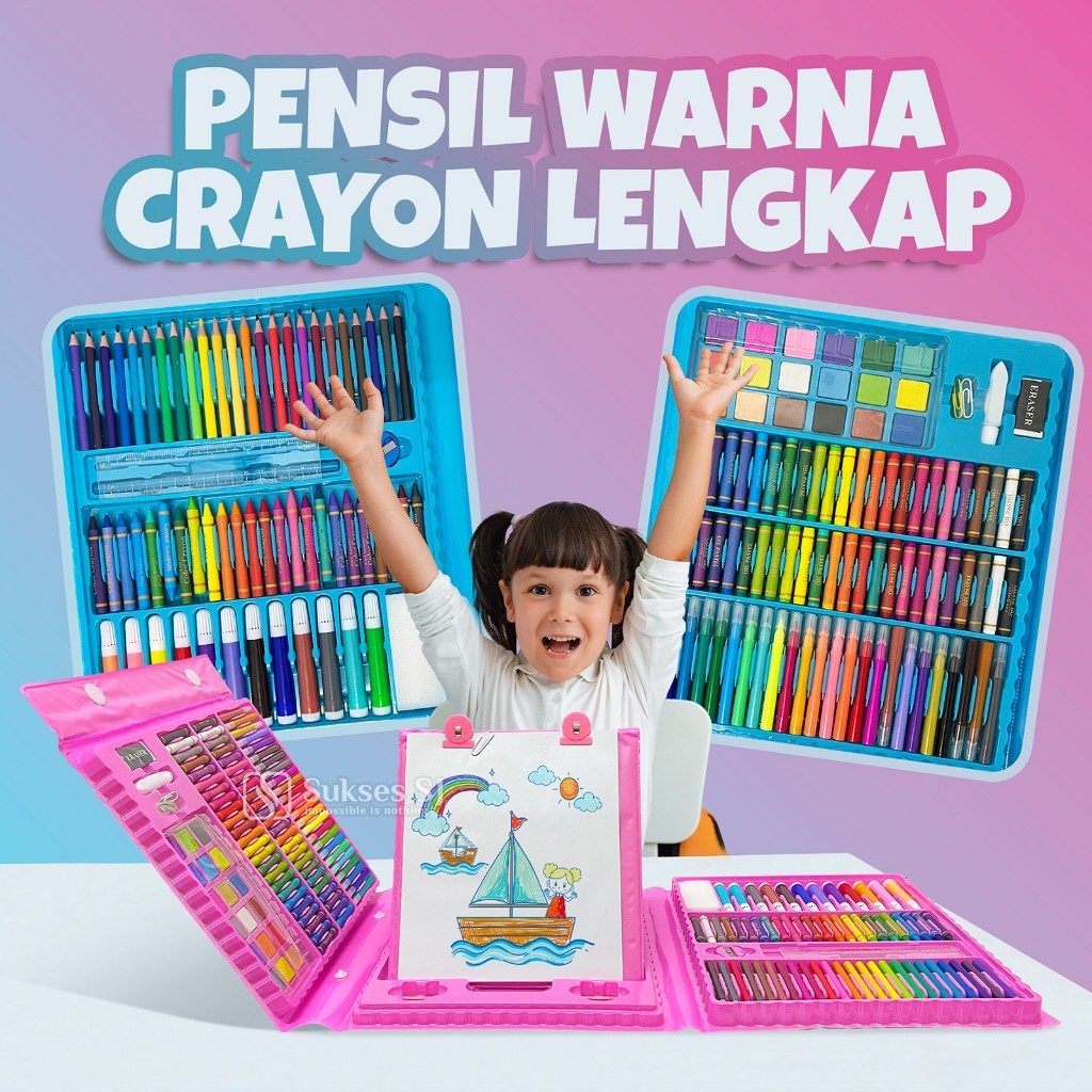 

(LIVE) CRAYON 208 / Crayon Pensil Warna Art Set Pensil Warna Crayon