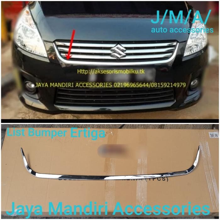 List Bumper Ertiga 2012 2013 List Bumper Chrome