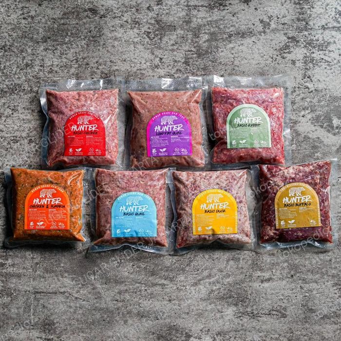 TERMURAH HUNTER RAW FOOD / BUFFALO ( RAW FOOD ) 250gr Makanan Hewan Murah