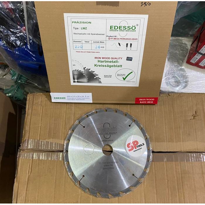 MATA GERGAJI POTONG KAYU CIRCULAR SAW 10" X 24T 10 INCH EDESSO GERMANY