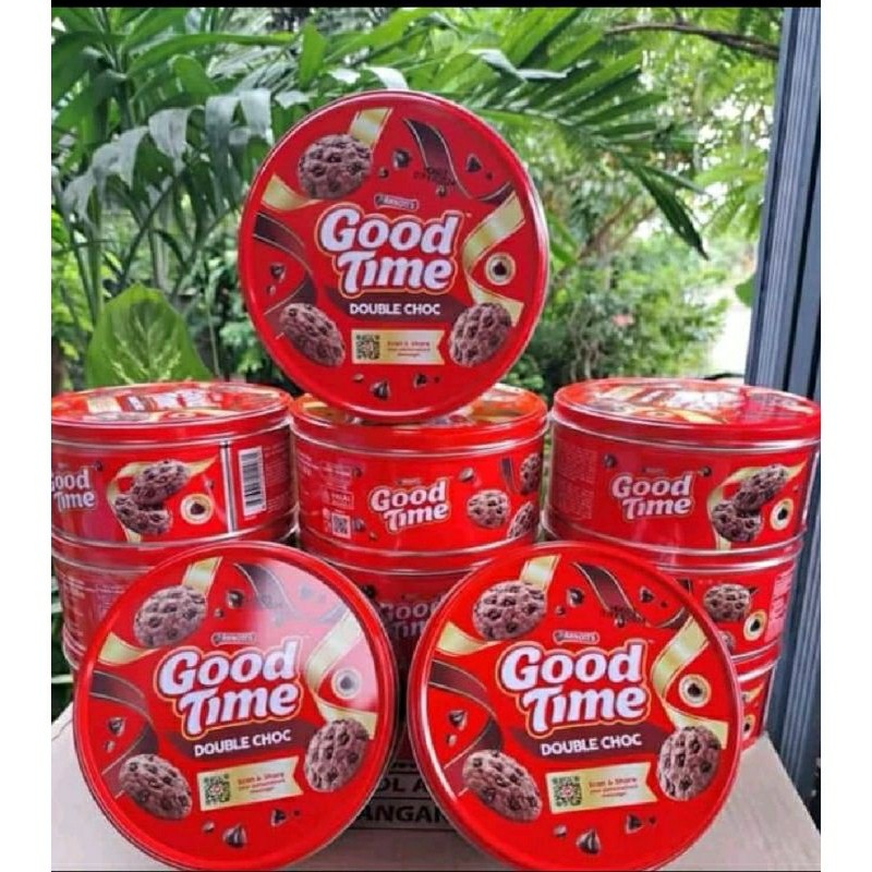 

Sajiandapur Good Time Cookies Double Choc Kaleng 144G & 277G