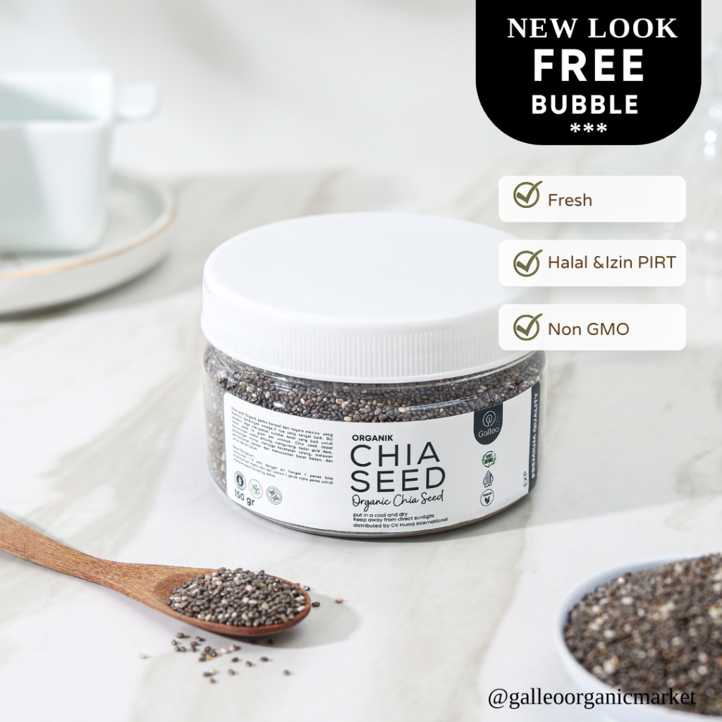 

Sajiandapur Biji Chia Seed /Chia Seeds Organic Premium High Quality Jar Small
