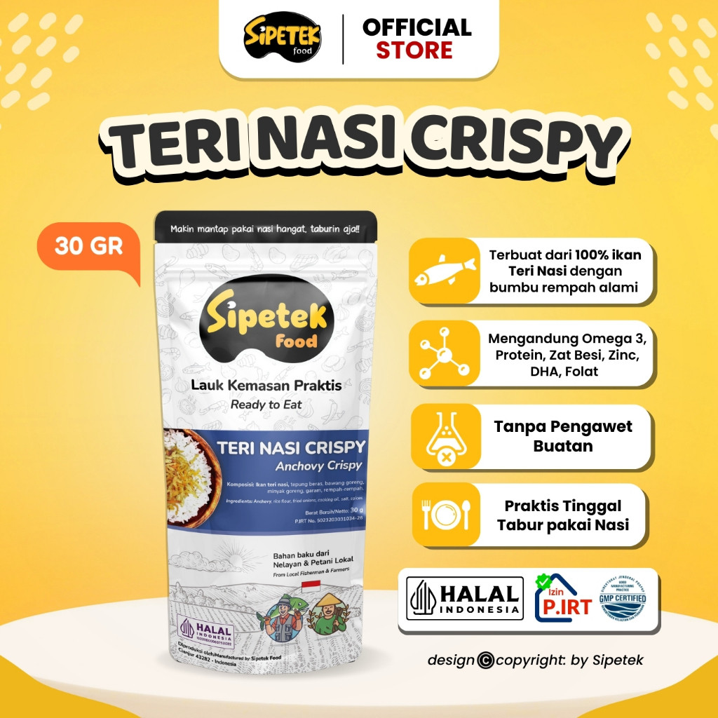

Sajiandapur Sipetek Lauk Pauk Crispy Ikan Halal Spp-Irt