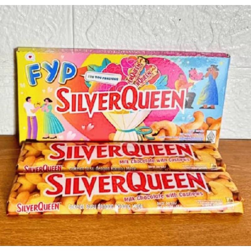 

Sajiandapur Coklat Silverqueen Besar 55Gr 1 Box Mede Almond Isi 10Ps
