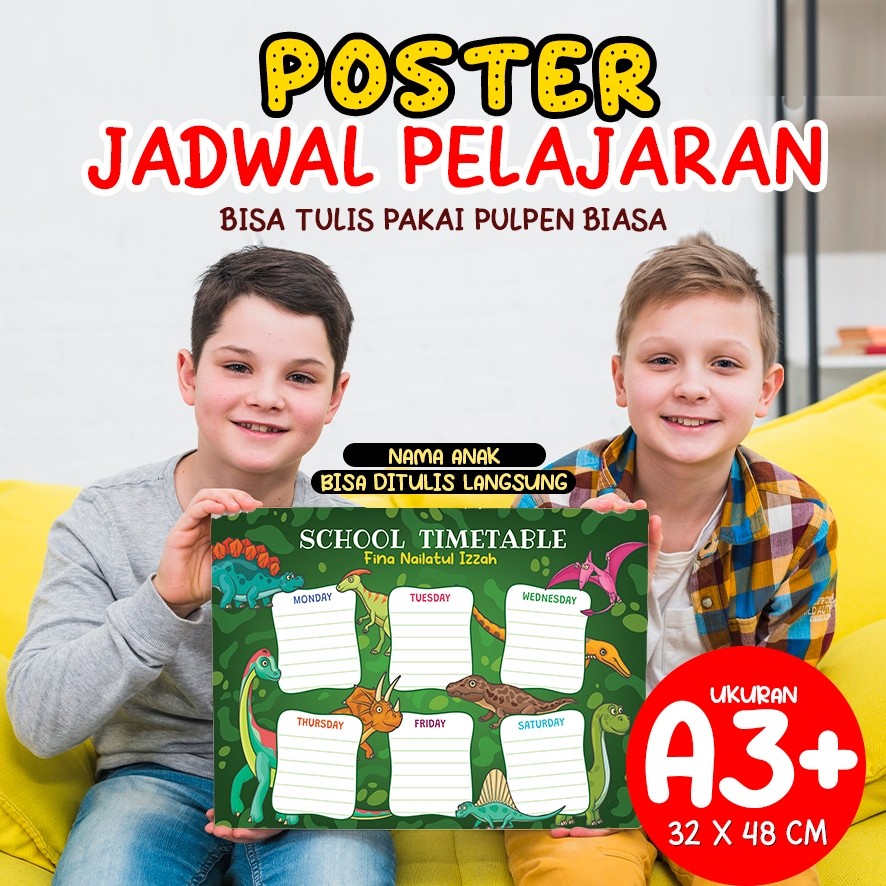 

UM1 Poster Jadwal Pelajaran A3 (48X32 CM) - Poster Sekolah - Poster Jadwal Pelajaran