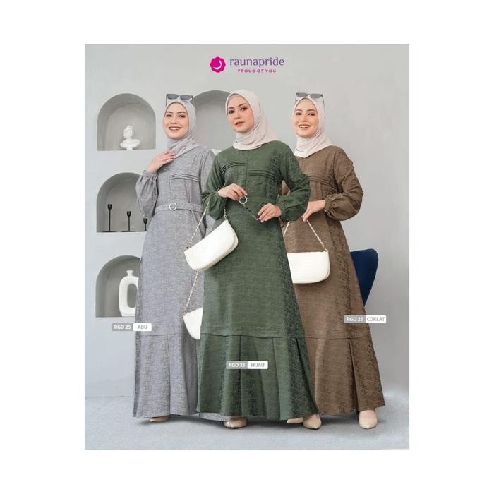 Layali- Baju Gamis Wanita Simple / Rauna GD - 25 / Fashion Muslim